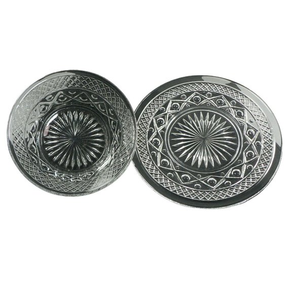 Bread Plate and Bowl Glass 2 Piece Set - Picture 5 of 12